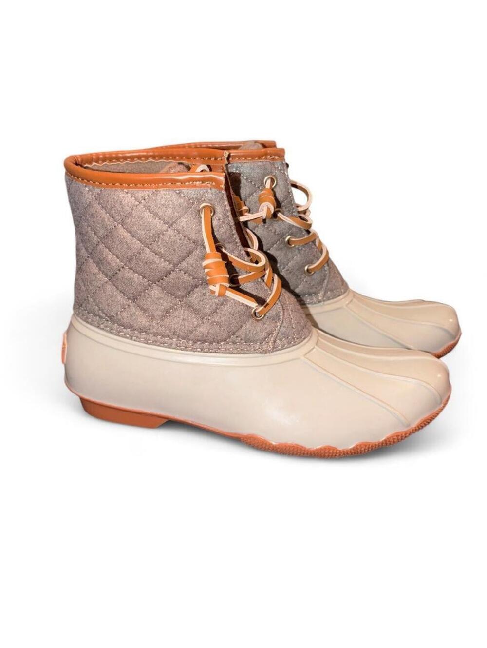 London Fog Collection "Wilde" Quilted Duck Boots - Women's Size 7M